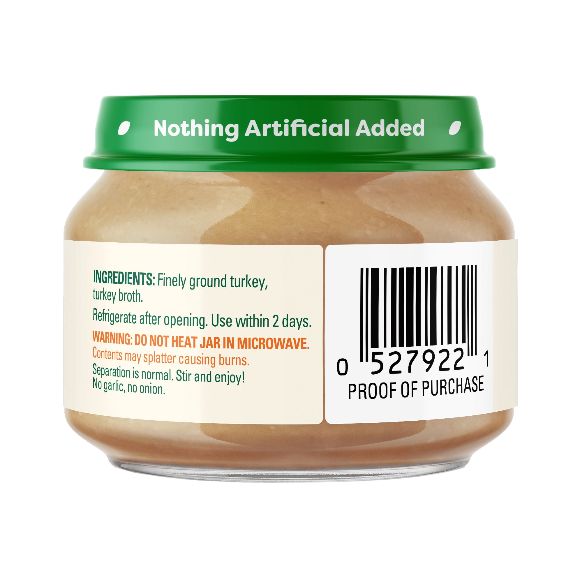 (6 pack) Beech-Nut Stage 1 Turkey & Turkey Broth Baby Food, 2.5 Oz Jar
