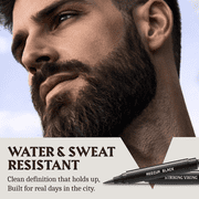 Striking Viking Beard Filler Pen Light Brown 2 Pack Waterproof Dual Tip Beard Shaping Pen