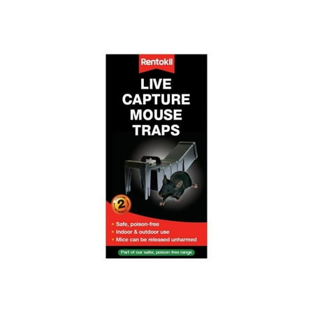 Rentokil - Live Capture Mouse Traps (Twin Pack)