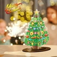 thumbnail image 5 of DIY Diamond Dot Painting Christmas Tree 3D Display Sign, Acrylic Tabletop Decoration with Wooden Base, Holiday Home Decor, Christmas Craft Kit for Adults,A, 5 of 6