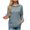 Blue, variant on WREESH Women's Ribbed Knit Hooded Sweatshirt Long Sleeve Casual Drawstring Hoodies with Pockets Black
