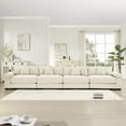 thumbnail image 2 of 168" Corduroy Sectional Couches for Living Room, Beige Comfortable Oversized Sectional Sofa Set with Deep Seat, Large 3 Seater Couch, Sofas para Sala, Modern Corduroy Couch Set, 2 of 10