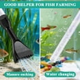 thumbnail image 3 of cyrico Gravel Vacuum for Aquarium, Fish Tank Vacuum Gravel Cleaner Kit with Aquarium Thermometers Fish Net, Aquarium Siphon Gravel Cleaner, Fish Tank Cleaning Tools for Water Change Wash Sand, 3 of 7