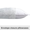 thumbnail image 5 of Super Soft Satin Pillowcase Set of 2, Hair-friendly Satin Pillow Case with Envelope Closure, Standard Size, 20 x 26 inches, White Marbling, 5 of 7