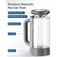 thumbnail image 2 of Maxblue GPWD Glass Water Pitcher Compatible with Waterdrop M6H Countertop Reverse Osmosis System, Grey, 2 of 9