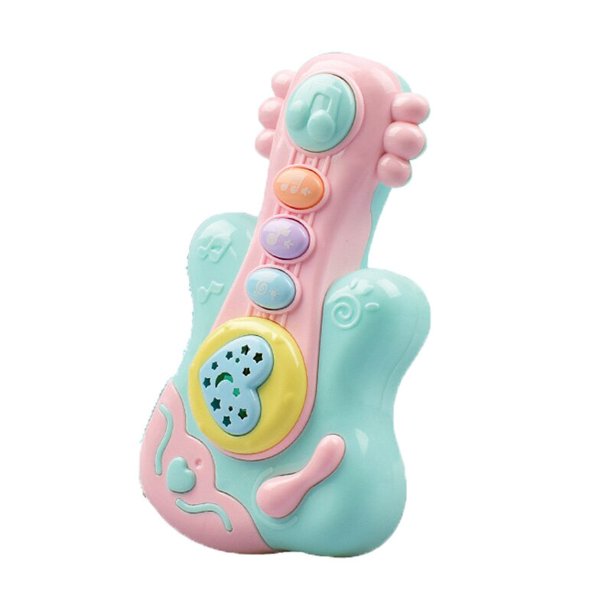 Sonajeros para bebés de 0 a 12 meses, juguetes para recién nacidos, campanas de mano, bebés, gráficos digitales, Leone Nition, juguetes para niños pequeñosguitarra musical rosaPORCELANA zhangmengya unisex