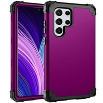 Allytech Phone Case for Samsung Galaxy S23 Ultra 6.8" 2023, Soft TPU Bumper   PC Hard Back [4 Corners] Shockproof Protection Heavy Duty Cover for Samsung S23 Ultra/ Galaxy S23 Ultra 5G, Purple