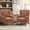 Coral, variant on AFO Button-Tufted Wingback Accent Chair set of 2, Modern Mid-Century Armchair with Thick Padded Seat, Rolled Arm & Solid Wood Legs, For Bedroom/Office/Living Room, Coral