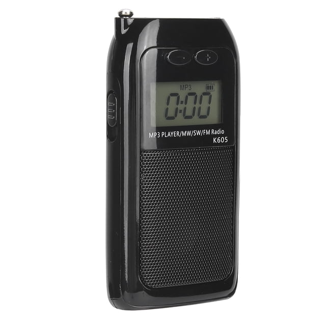 Reproductor MP3, Ajuste de Radio Receptor Alta SensibiliDad Fm Estéreo Portátil Pequeño Para Ancianos