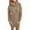 Khaki, variant on Azrian Sweater Dress for Women Turtleneck Long Sleeve Dress Chunky Knitted Sweater Dress Winter Pullover Dress with Pockets Cheap on