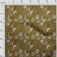 thumbnail image 3 of oneOone Cotton Poplin Dark Olive Green Fabric Jacobean Floral Sewing Craft Projects Fabric Prints By Yard 56 Inch Wide, 3 of 4