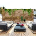 thumbnail image 4 of MAYEERTY 72×47" Outdoor Brown Metal Privacy Panel Screen for Backyard & Garden, Shadow Play Pattern, 4 of 9