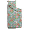 thumbnail image 2 of Pioneer Flower Floral Print Pattern Teens Toddler Nap Mat with Pillow, Sleeping Mat Bag for Preschool Daycare 60"x20", 2 of 6
