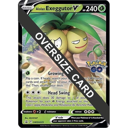 Pokemon GO Alolan Exeggutor V SWSH225 (Oversized)
