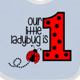 thumbnail image 4 of Inktastic Our Little Ladybug is 1 Boys or Girls Baby Bib, 4 of 4