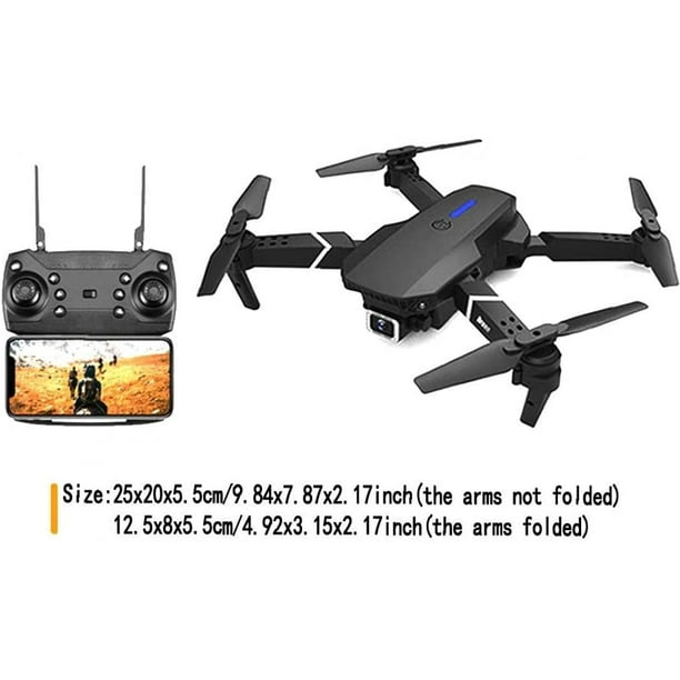 Drone GPS E88 Drone GPS Pliable avec Caméra 4K pour Adultes