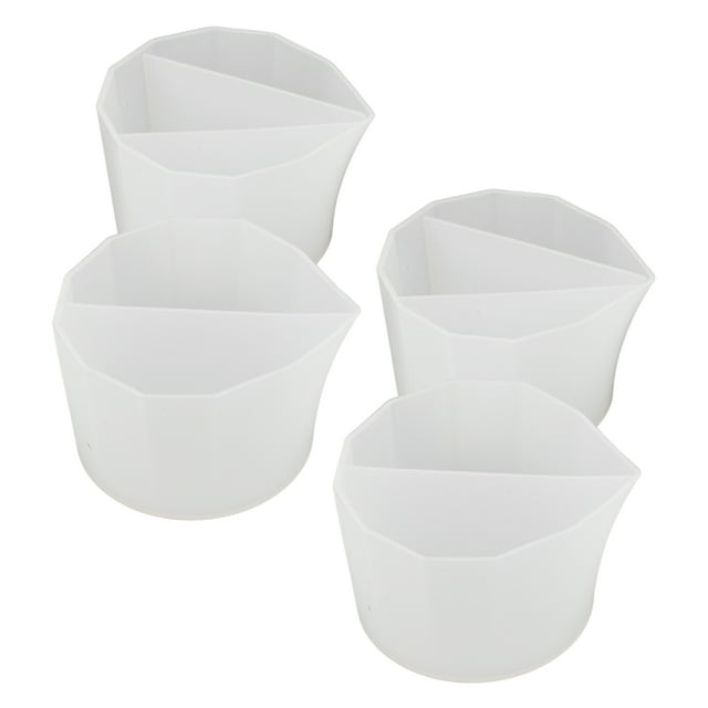 Tasses en Silicone Fendues, 4 Styles Tasses Fendues DIY Versement de Peinture Tasses Fendues Versement de Peinture Design Futuriste