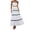 White, variant on Women’S Summer Casual 2-Piece Outfit Set, Sleeveless Spaghetti Strap Crop Cami Top With High Waist Tiered Ric Rac Trim Maxi Skirt, Lightweight Chiffon Fabric, 2pcs, Sizes S M L XL