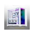 thumbnail image 6 of MagniumGear NEO Qube 2 IM, Dual Chamber ATX Mid-tower, Digital-RGB Infinity Mirror Front Panel, Front I/O USB Type C, Tempered Glass Panels, White, 6 of 8