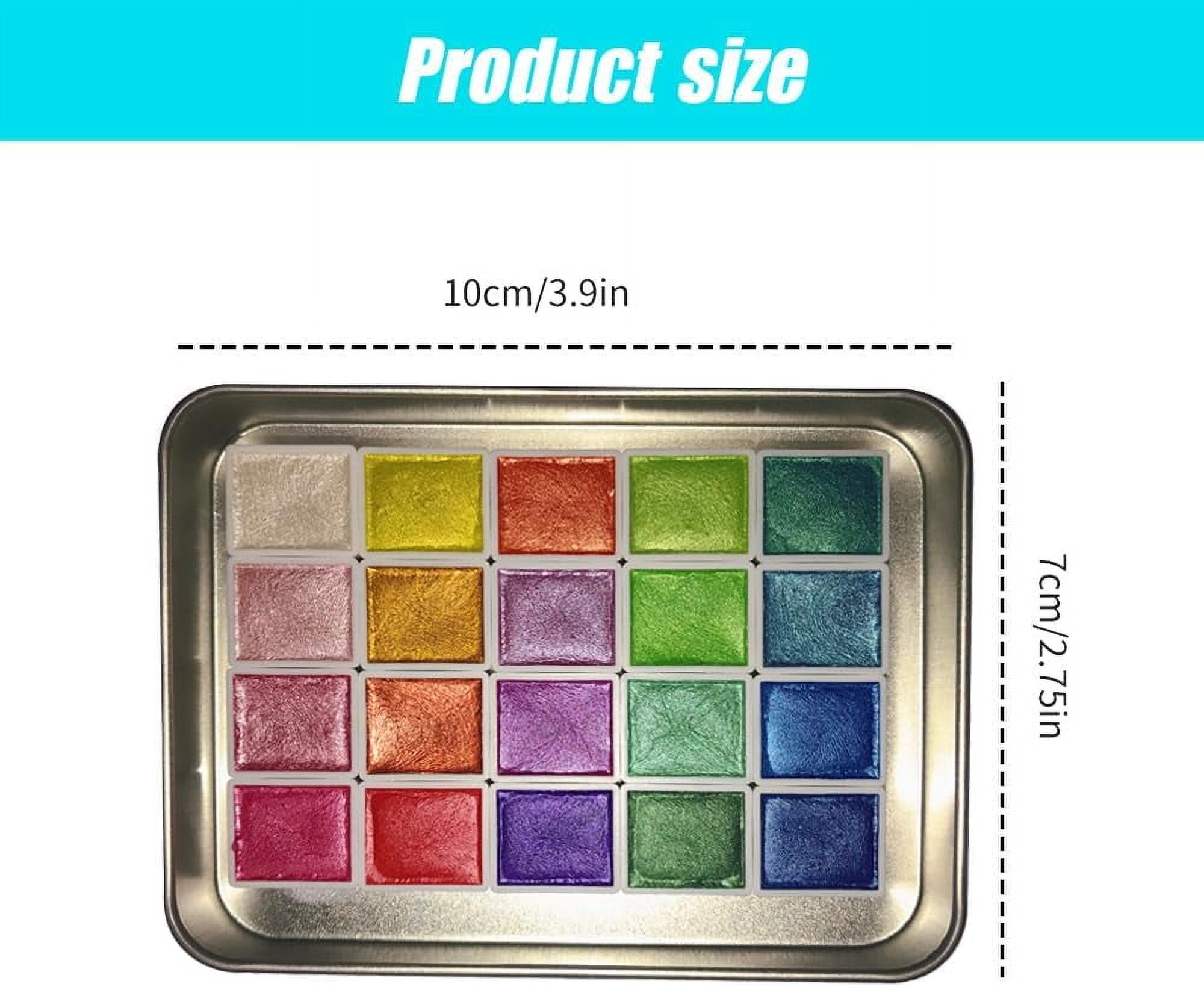 2025 Upgrade Color Shifting Watercolor Paint, 20 Colors Watercolor Painting Set, Shifting Watercolor Painting Set, Water Colour Solid Paint Box for Kids Adults Beginners Artists (#B 1ml)