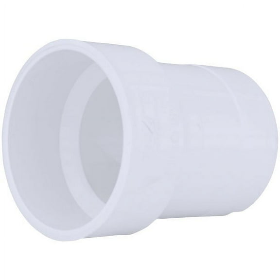 Charlotte Pipe PVC Hub Adapter DWV Spigot x Hub Schedule 40 - 4 In. White, 20 Pack
