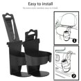 thumbnail image 5 of 2PC 2Pc Car Cup Holder Expander, Universal Truck Beverage Bottle Mount Stand, Clip-On Portable Drink Rack, Black,Car Organizer,Black,, 5 of 7