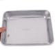 thumbnail image 4 of Bandeja rectangular para hornear, bandeja para horno, bandeja para hornear pan, bandeja para cortar, bandeja para hornear de acero inoxidable, plato para servir alimentos con tapa de silicona, 4 of 6