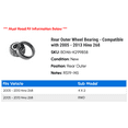 thumbnail image 2 of Rear Outer Wheel Bearing - Compatible with 2005 - 2013 Hino 268 2006 2007 2008 2009 2010 2011 2012, 2 of 2