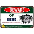 thumbnail image 1 of Retro Funny Metal Sign Sheet Signs Tin Sign,BEWARE OF DOG YOU HAVE BEEN WARNED, , 8 x 12 Inches, 1 of 4