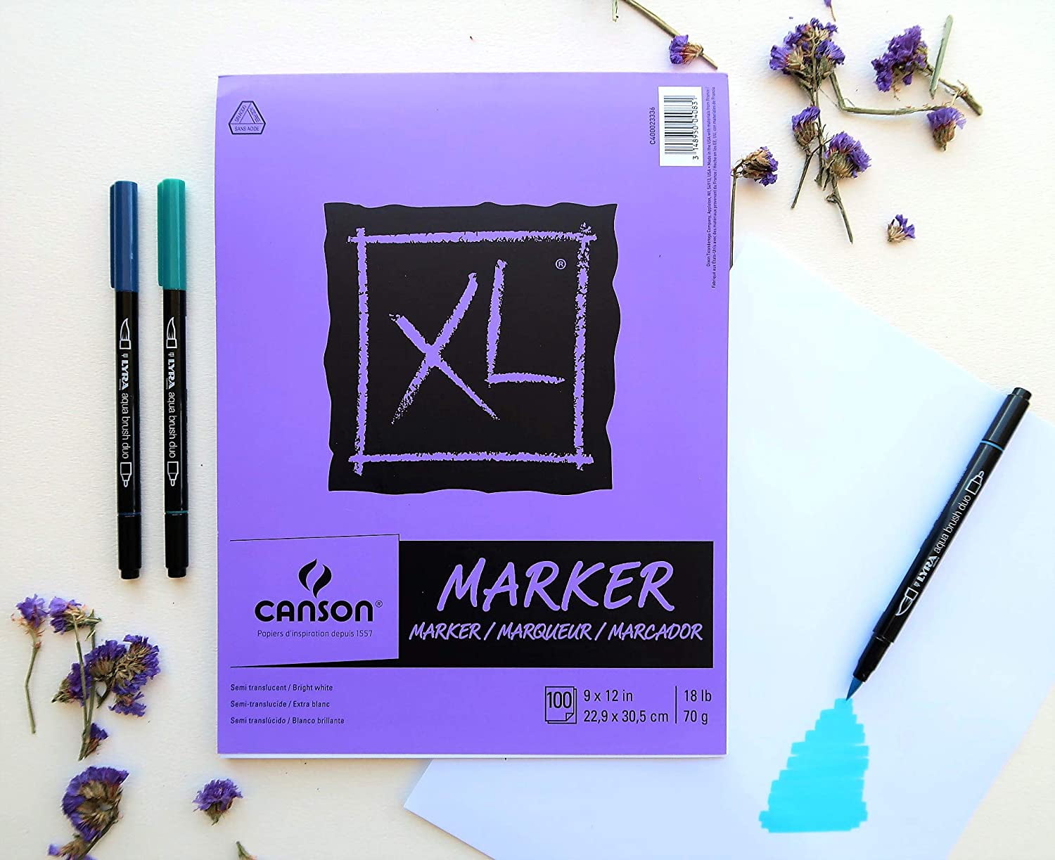 Canson XL Series, Marker Paper Pad, Semi Translucent for Pen, Pencil or  Marker, Sketch Sheet Pad, Top Wire Binding - AliExpress