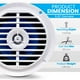 thumbnail image 2 of Altavoces marinos Pyle PLMR57W, 5,25 pulgadas, 100 W, 2 vías, impermeables, 2 of 7