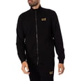 thumbnail image 3 of EA7 Logo Zip Through Tracksuit, Black, 3 of 10