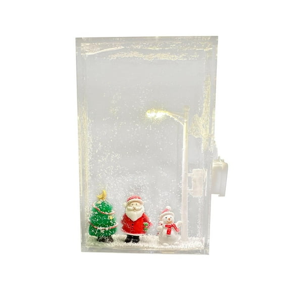 Snowman Decorative Night Light Winter Snow Snowflakes Christmas Plug-in Nightlight for Boys Girls Men Women