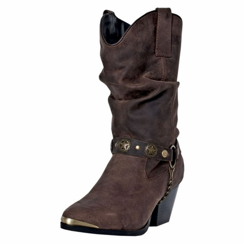 Dingo - Dingo Fashion Boots Womens Olivia Leather Pigskin Brown DI 524 ...