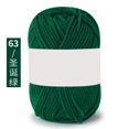 thumbnail image 1 of Nvzi Hilo de ganchillo, 2 ovillos de color verde oscuro, 25 gramos por ovillo, hilo suave hecho a mano, apto para principiantes y adultos, suéteres y fundas de almohada decorativas., 1 of 5
