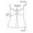 thumbnail image 3 of Swimsuits for All Women's Faux Flyaway Crochet Underwire Tankini Top, 3 of 4