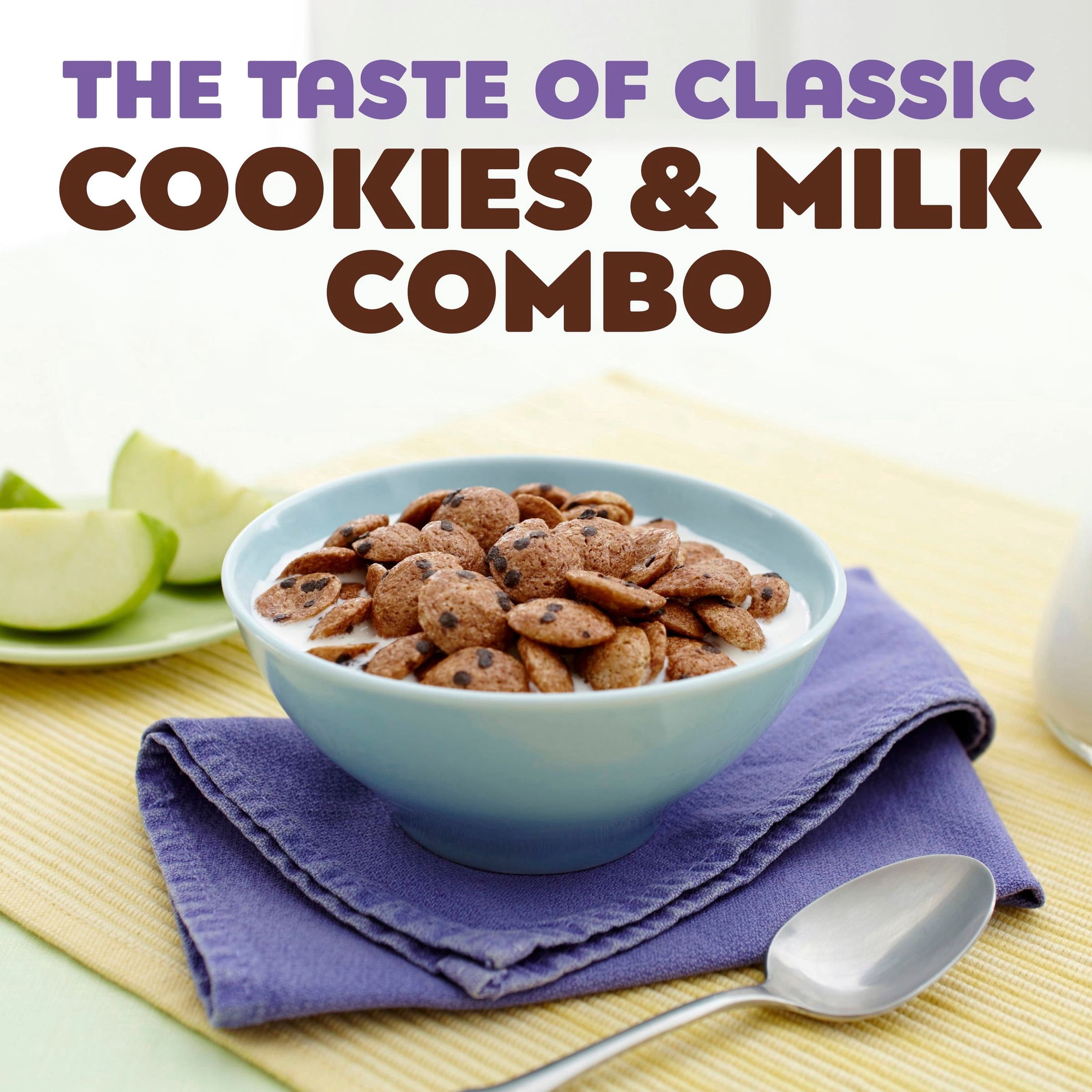 Cookie Crisp Cereal, Chocolate Chip Cookie Taste, Made with Whole Grain, Value Bag, 35 oz