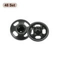 thumbnail image 3 of Uxcell 48 Set Sew-on Snap Buttons 6mm Metal Snap Fastener Buttons, Black, 3 of 7