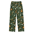 thumbnail image 2 of FORMRS Kids Pajama Pants with Pockets Size 9-10Y Boys Lounge Sleep Bottoms, Orange Flowers, 2 of 8