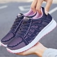 thumbnail image 6 of AUDeals Women’s Mesh Sneakers Slip On Walking Shoes Lightweight Low Top Gym Trainers Non Slip Casual Tennis Shoes (Blue, 7.5), 6 of 9