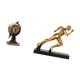 thumbnail image 5 of Figura de escritorio,Reloj de mesa con figura de globo terráqueo,decoración para oficina y hogar,Estatua del corredor,Estatua de corredor,escultura de arte abstracto,figura,Figura de, 5 of 8