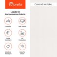 thumbnail image 7 of Sunbrella 25 x 25 White Solid Outdoor Lounge Chair Cushion, 7 of 7