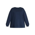thumbnail image 6 of (2 pack) Terra & Sky Women's Plus Size Fleece Sweatshirt, Size 0X-5X, 6 of 6