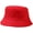Red, variant on CoCopeaunts Summer Bucket Hats Cotton Sunscreen Double-Faced Wear Basin Hat Men Casual Solid Outdoor Fisherman Hat Black Lining