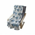 thumbnail image 3 of Sea Animals Soft Flannel Fleece Throw Blanket, Fierce Predator Wild Shark Swimming Sharp Teeth Bite Nautical Theme Pattern, Cozy Plush for Indoor and Outdoor Use, 60" x 80", Blue White, by Ambesonne, 3 of 5