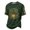 Army Green, variant on KLHDSF Mens Casual Halloween Print Top Lightweight Breathable Daily T-Shirt Round Neck Short Sleeve Loungewear Army Green L