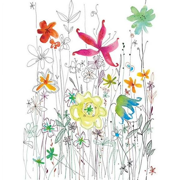 Komar Jungle Trail Paste Included Paper Wall Mural, 99.6-in by 144-in