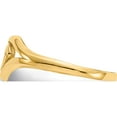 thumbnail image 5 of 14K Yellow Gold Polished Heart Ring (Size 7.5) Made In Peru k4577, 5 of 6
