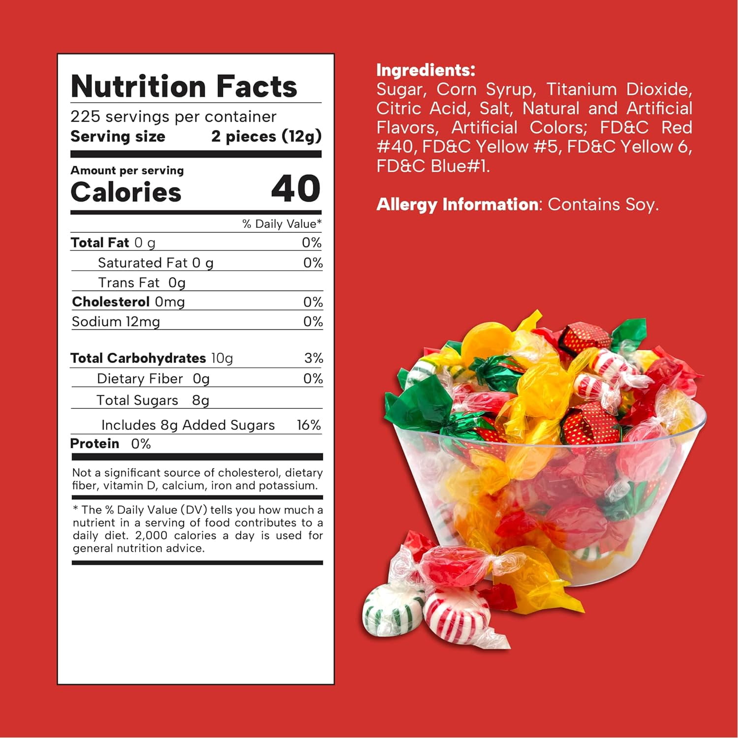 Hard Candy Party Mix Fruit Flavored Assorted, Individually Wrapped (6 Pound Bag - Approx. 450 Count)