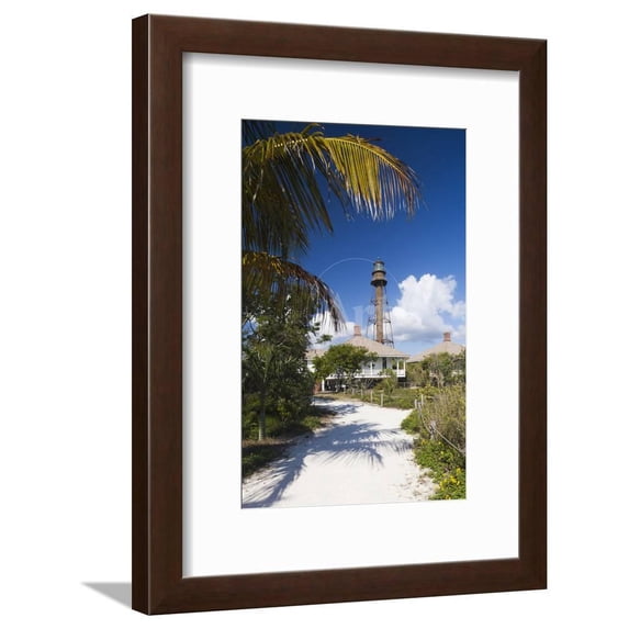 USA, Florida, Gulf Coast, Sanibel Island, Sanibel Lighthouse, Framed Art Print Wall Art by Walter Bibikow Sold by Art.Com
